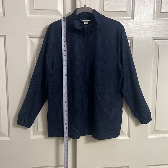 S6-Christopher & Banks Blue Long Sleeve Zip Closure Jacket Size Petite Medium - Picture 2 of 12